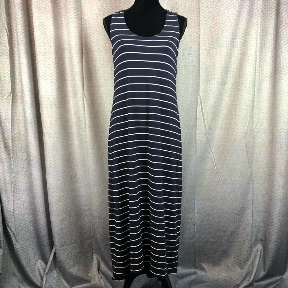 C&C California Striped Keyhole Maxi Blue S NWT